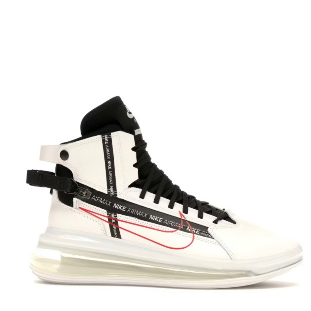The Nike Air Max 720 Saturn White Black Red Sz 11